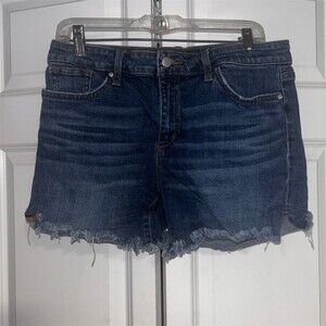 Joe’s Jeans The Ozzie Cut-Off Shorts Womens Size M Blue Mid Rise Fray Hem